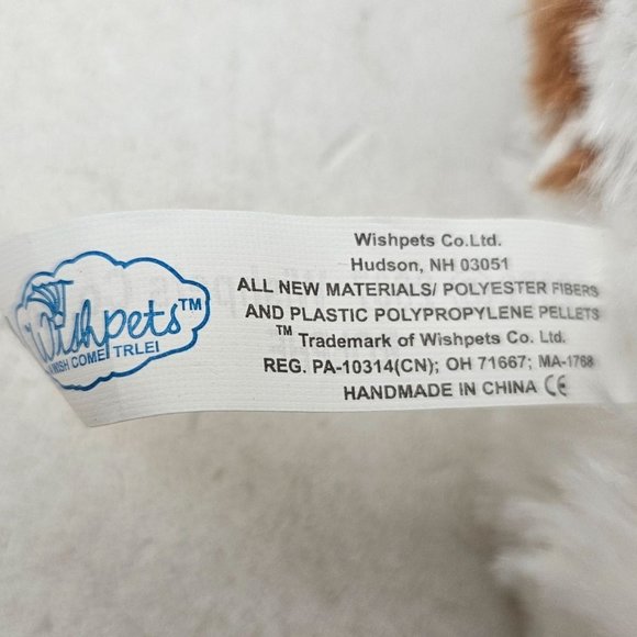 Wishpets Puppy Dog Stuffed Animal Pet Toy Brown White Rolphe 2007 - Picture 8 of 10